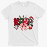 Cute Christmas Holiday Mama T-Shirt - White