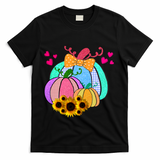 Colorful Cute Halloween Sunflower Pumpkin T-Shirt - Black