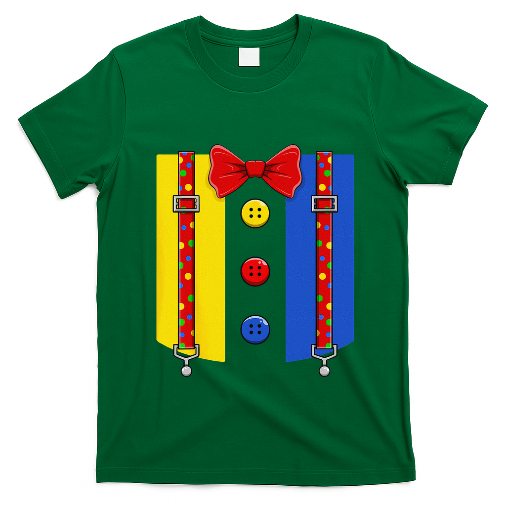 Clown Costume Halloween Circus Matching T-Shirt - Irish Green