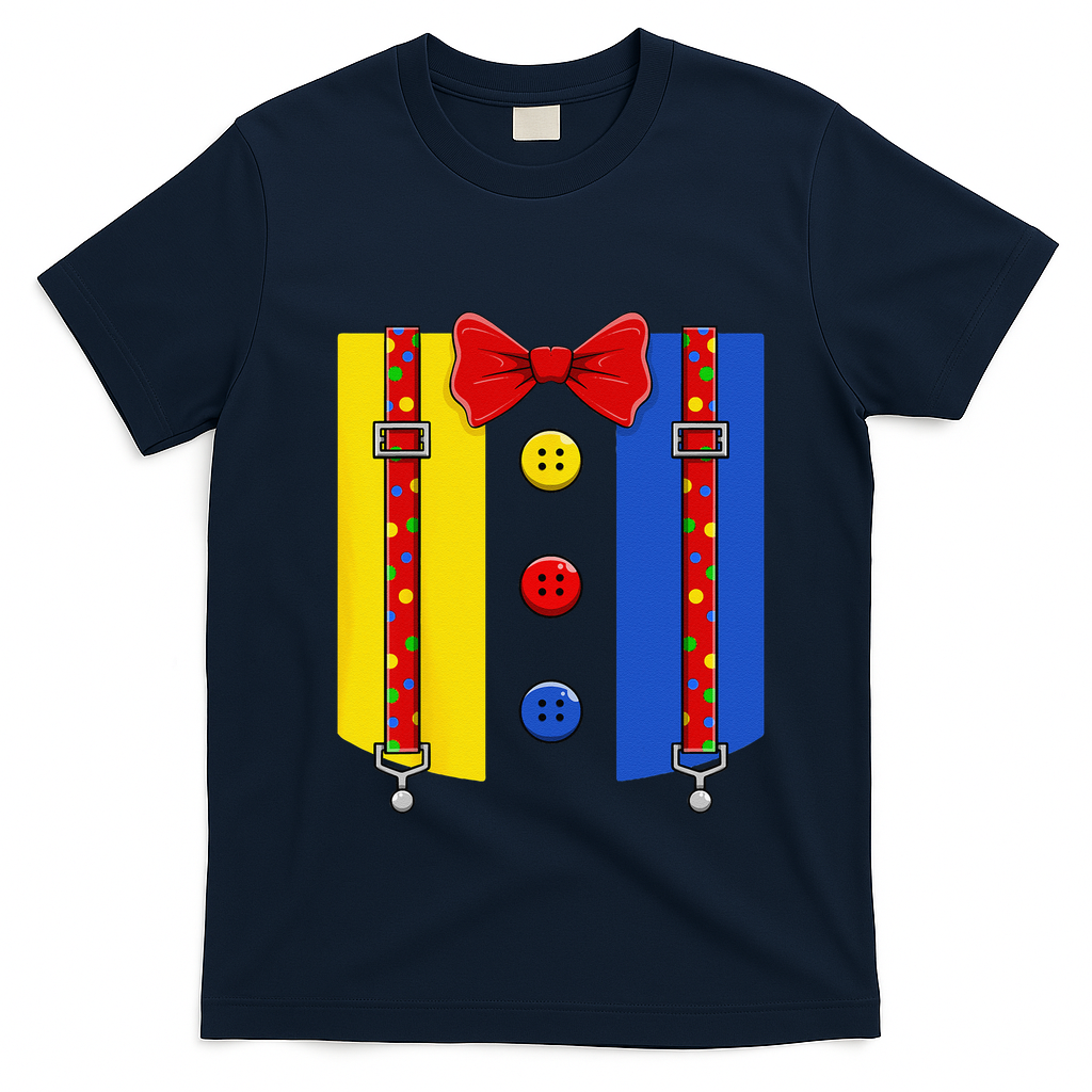Clown Costume Halloween Circus Matching T-Shirt - Navy Blue