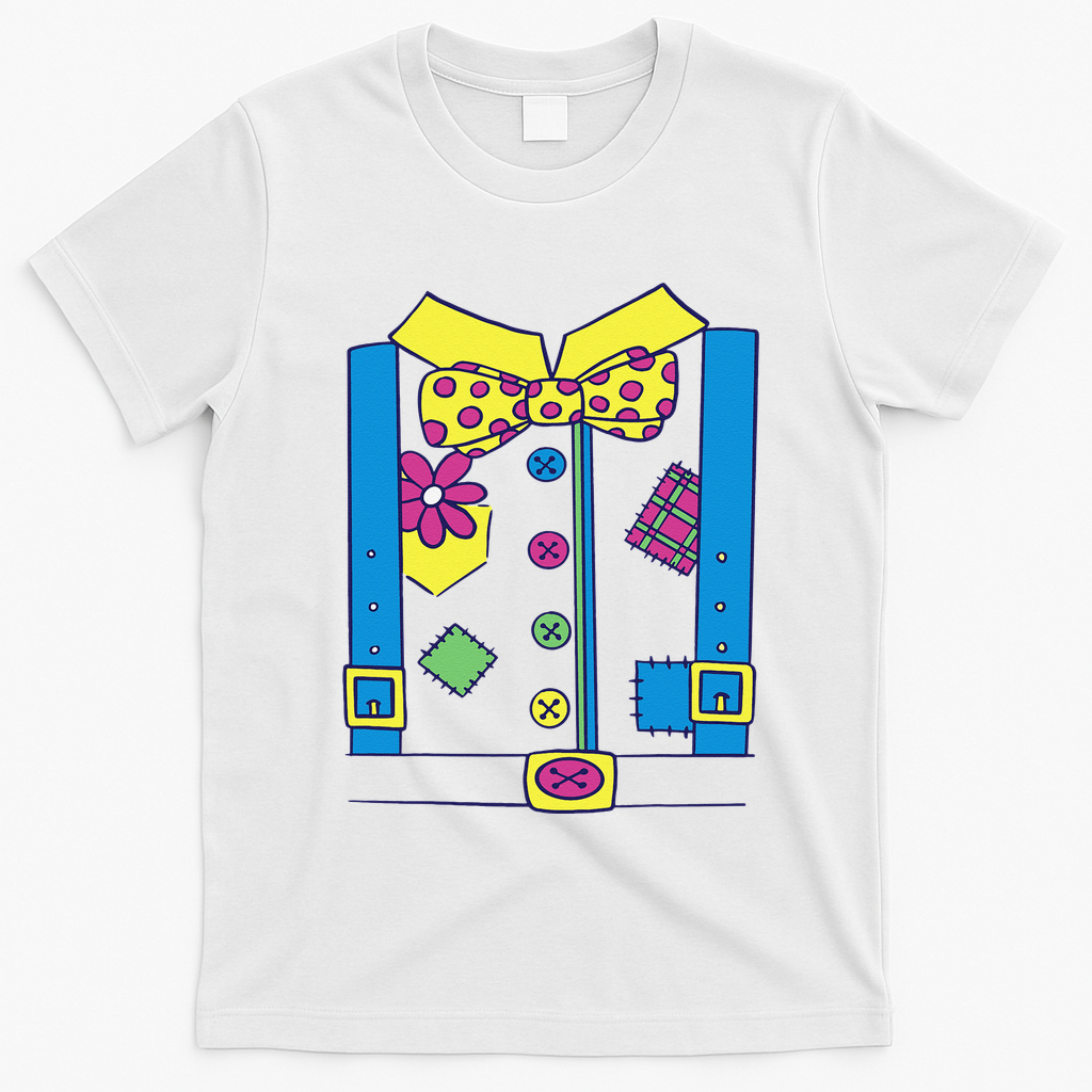 Clown Circus Halloween Clown Costume T-Shirt - White