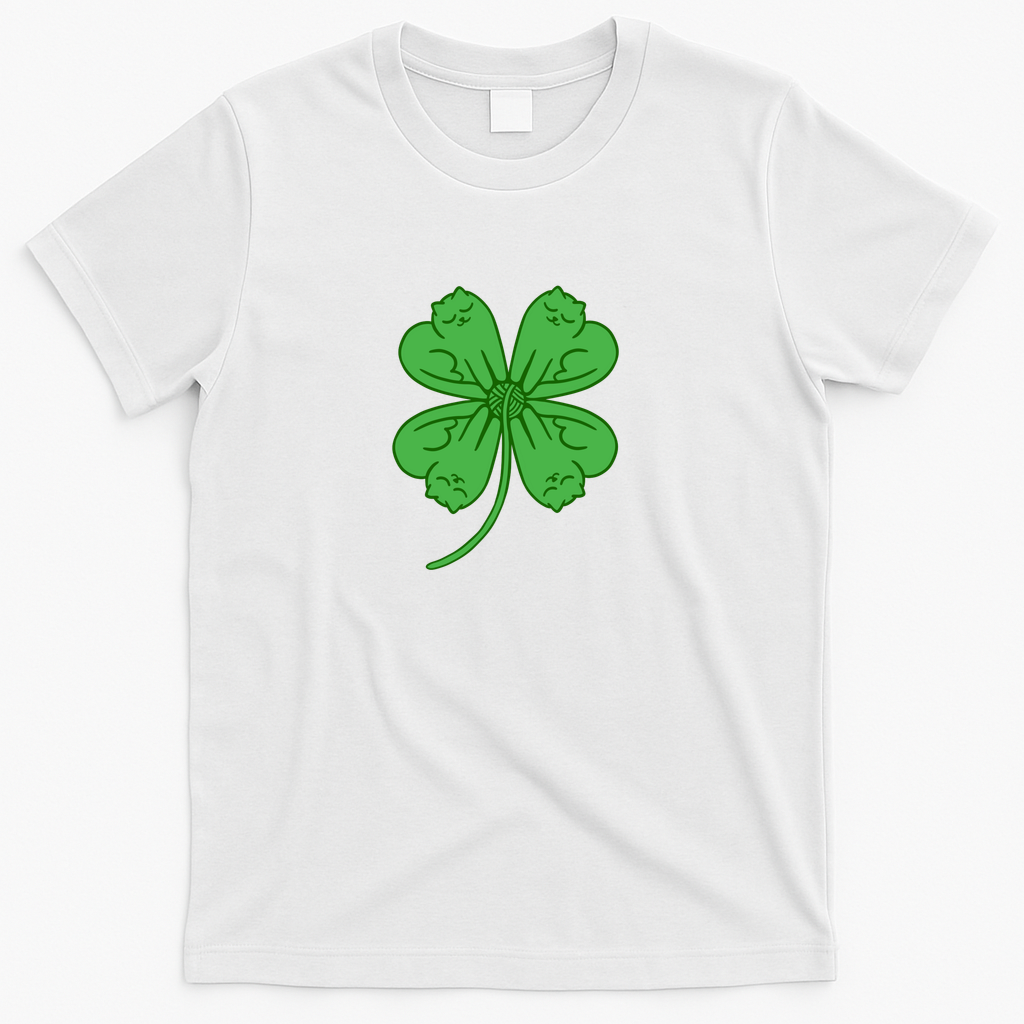 Clover Cat - White
