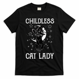 Childless Cat Lady Halloween Cat T-Shirt - Black