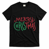 Candy Cane Lane Merry Christmas T-Shirt - Black