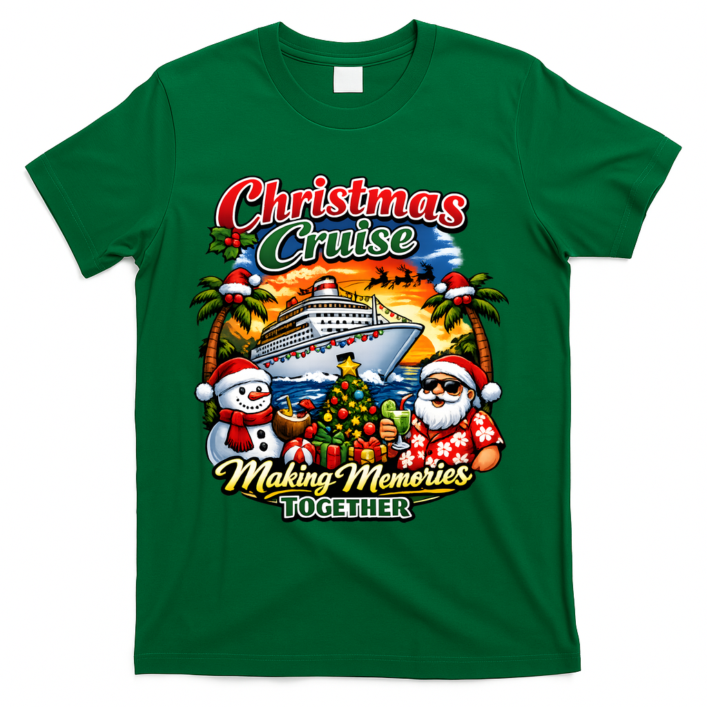 Christmas Cruise Making Memories Together T-Shirt - Green