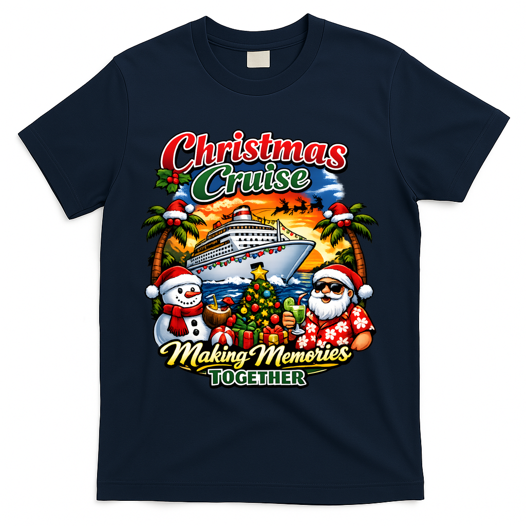 Christmas Cruise Making Memories Together T-Shirt - Navy