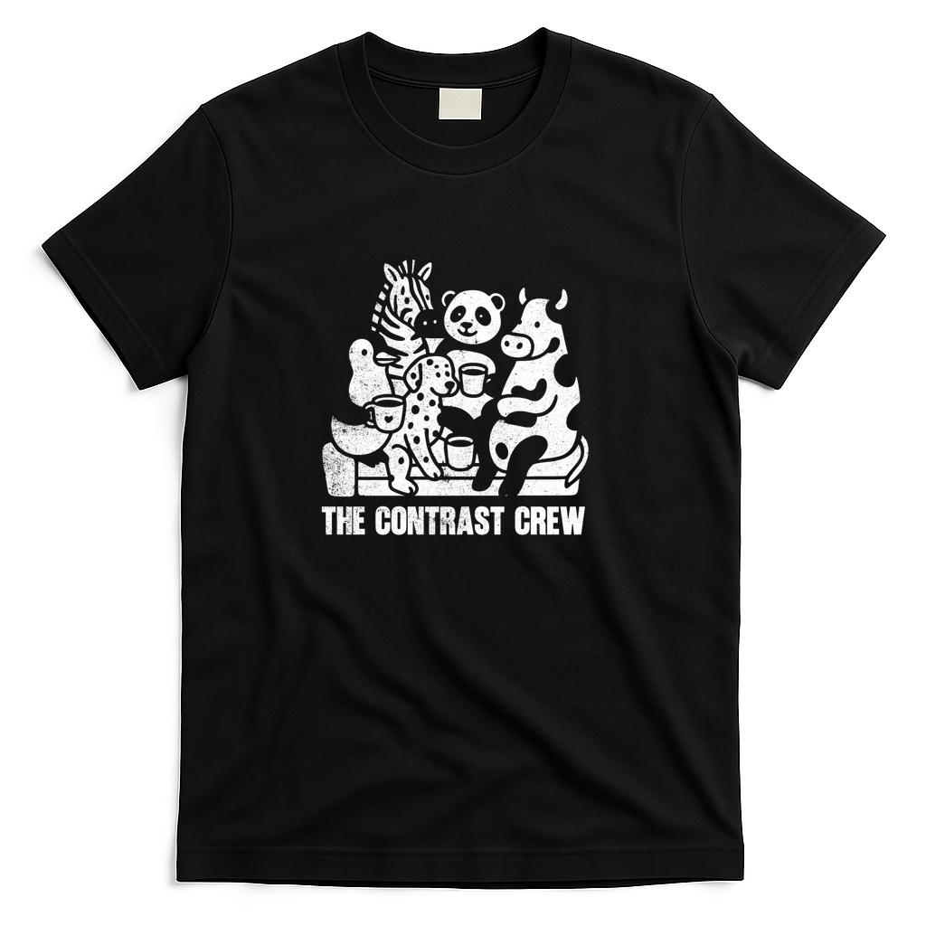 Contrast Crew - Black