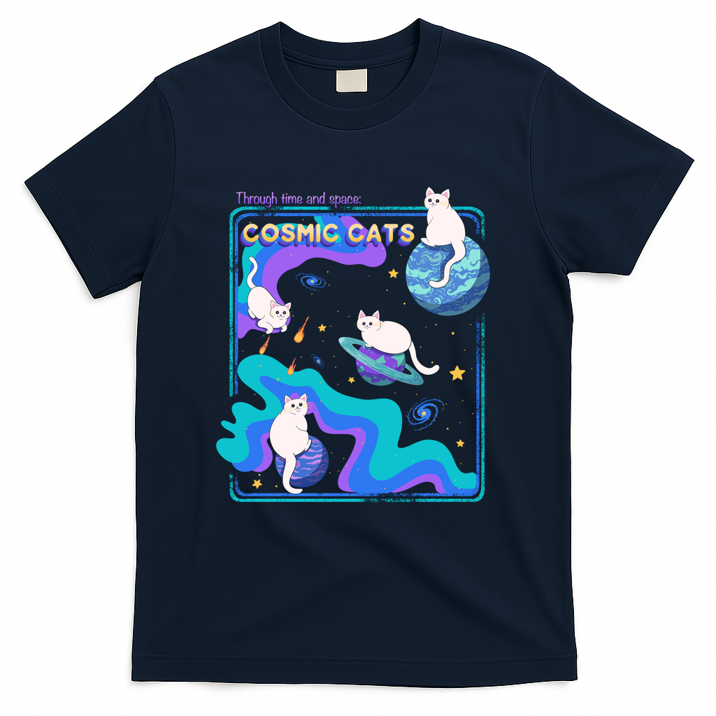 Cosmic Cats - Navy