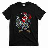 Christmas Cat on a Chicken Ride - Black