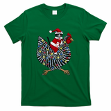 Christmas Cat on a Chicken Ride - Green