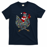 Christmas Cat on a Chicken Ride - Navy