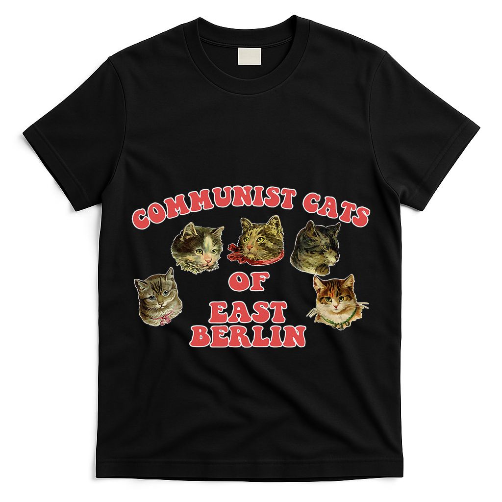 Communist Cats Of East Berlin Kitten Saying T-Shirt