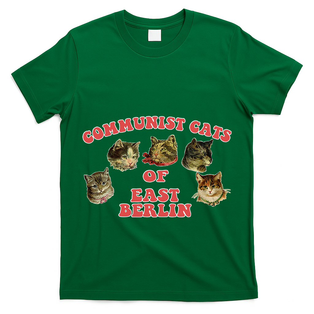 Communist Cats Of East Berlin Kitten Saying T-Shirt