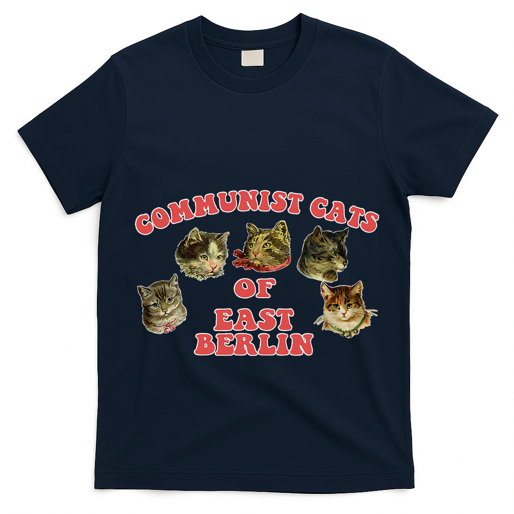 Communist Cats Of East Berlin Kitten Saying T-Shirt