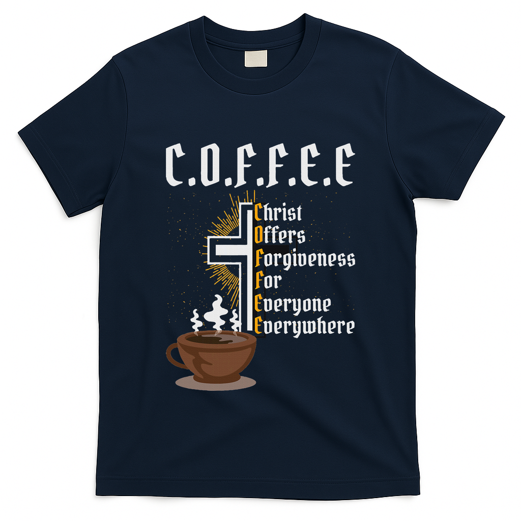 Coffee Christ Offers Forgiveness For Everyone Everywhere T-Shirt