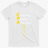 Cpa Celebrating Passing Test New Accountant Gift T-Shirt - White