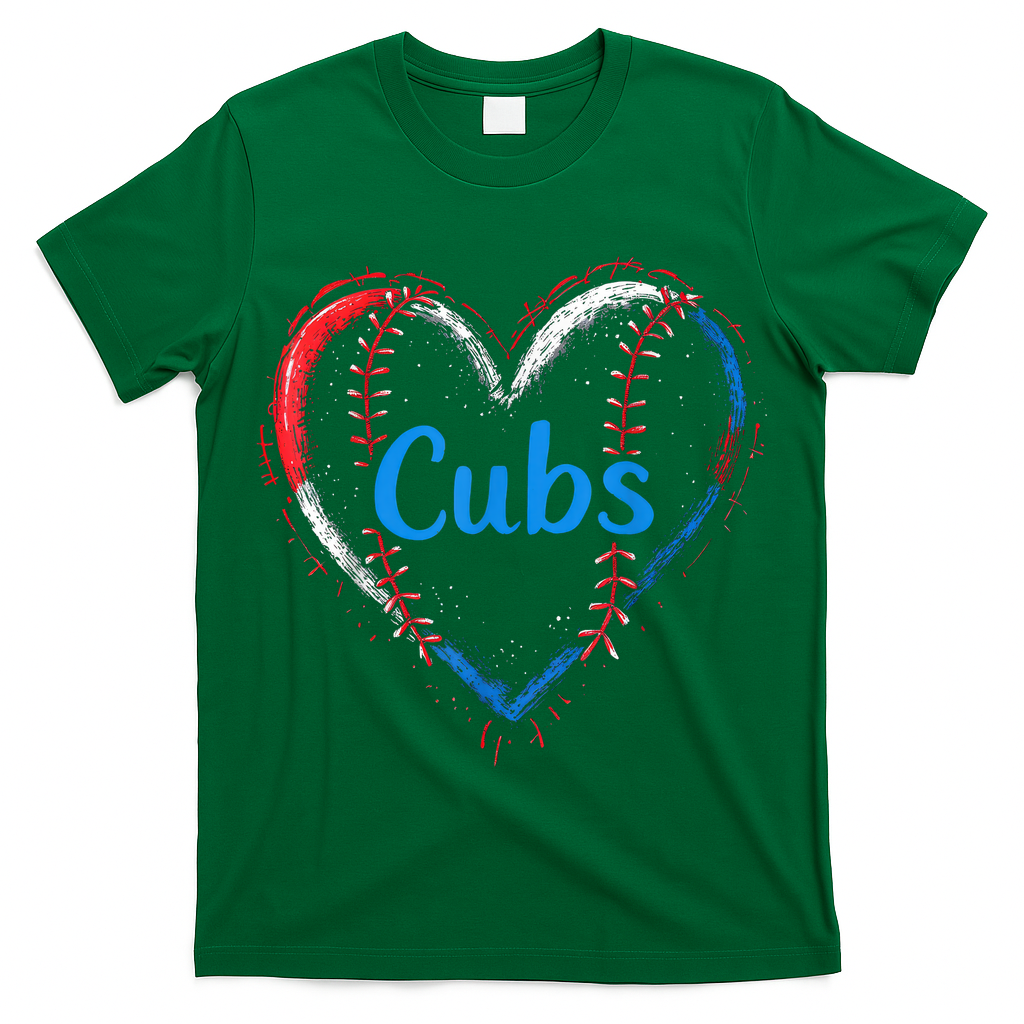 Classic Cubs Proud Name Hearts Lovers Gift  T-Shirt