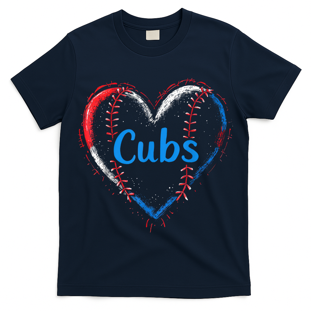 Classic Cubs Proud Name Hearts Lovers Gift  T-Shirt
