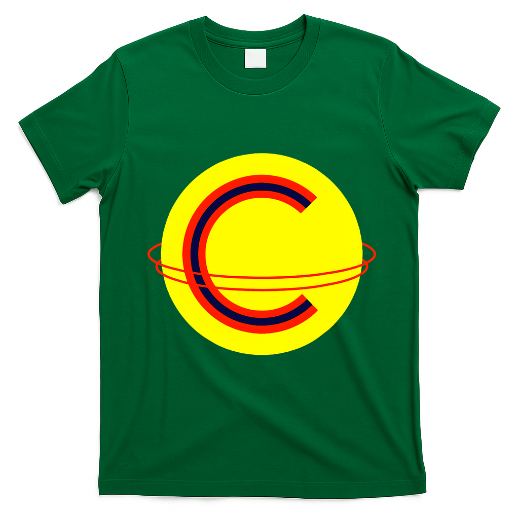 Captain Cosmic Space Superhero T-Shirt - Irish Green