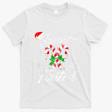 Candy Cane Sweet But Twisted Funny Merry Christmas Xmas T-Shirt - White