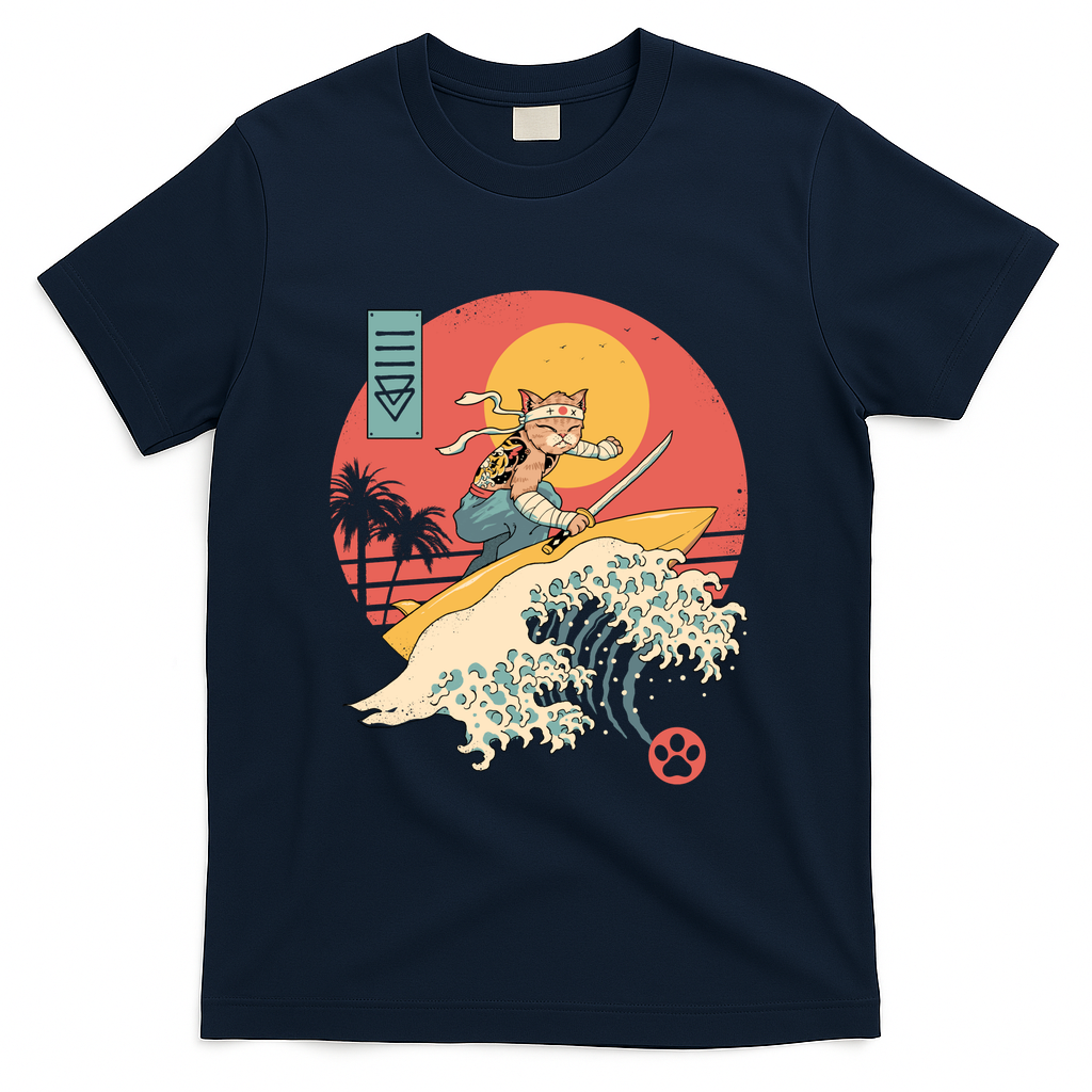 Catana Cat Surf Sunset Wave - Navy