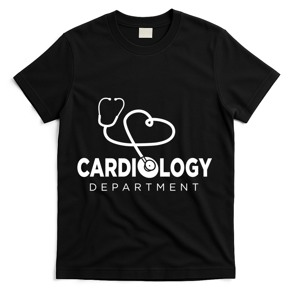 Cardiologist Cardiovascular Technologist And Cardiology Nurse Cute Gift T-Shirt - Black