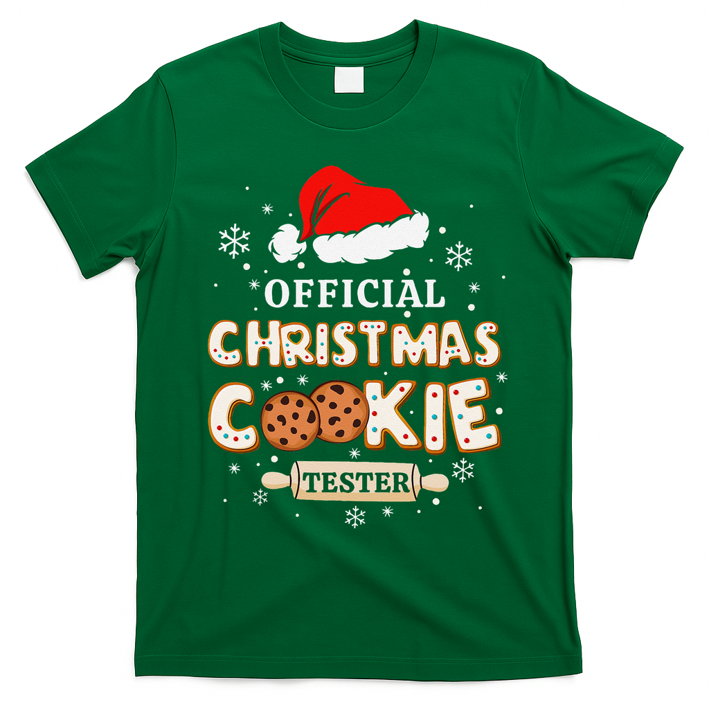 Christmas Cookie Tester Taster Baking Crew Gift T-Shirt - Irish Green
