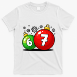 Christmas Decoration 6-7 Six Seven 67 Meme Gen Alpha Slang T-Shirt - White