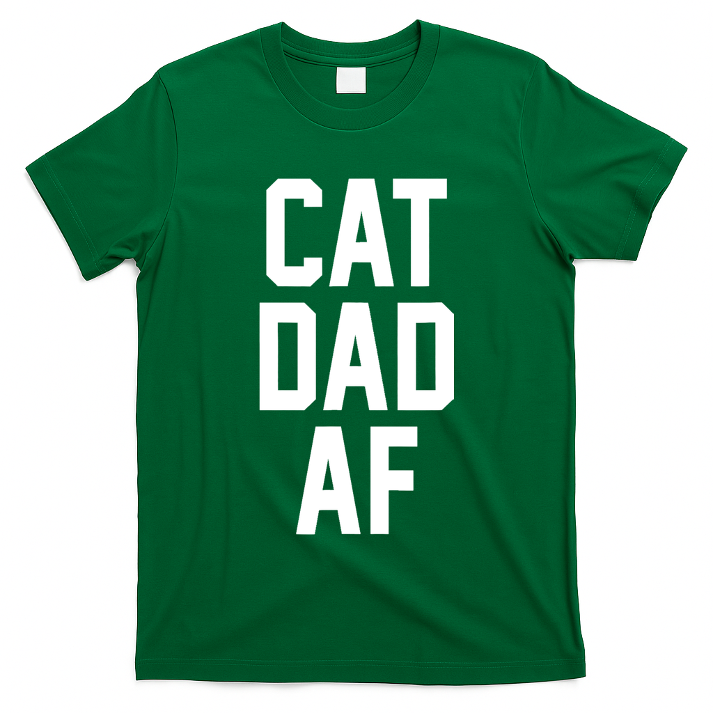Cat Dad AF TShirt For Dads Of Cats T-Shirt