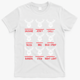 Christmas Deer Bow Hunting Santa Hunter T-Shirt - White