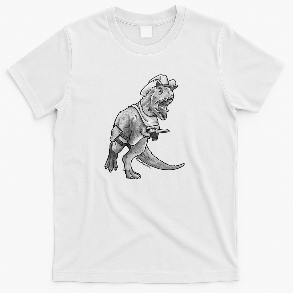 Cowboy dinosaur (Carnotaurus) - White