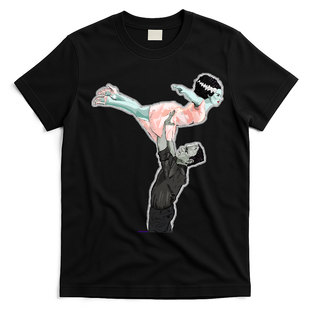 Creepy Dirty Dancing Frankenstein T-Shirt - Black