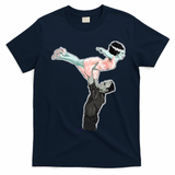 Creepy Dirty Dancing Frankenstein T-Shirt - Navy Blue
