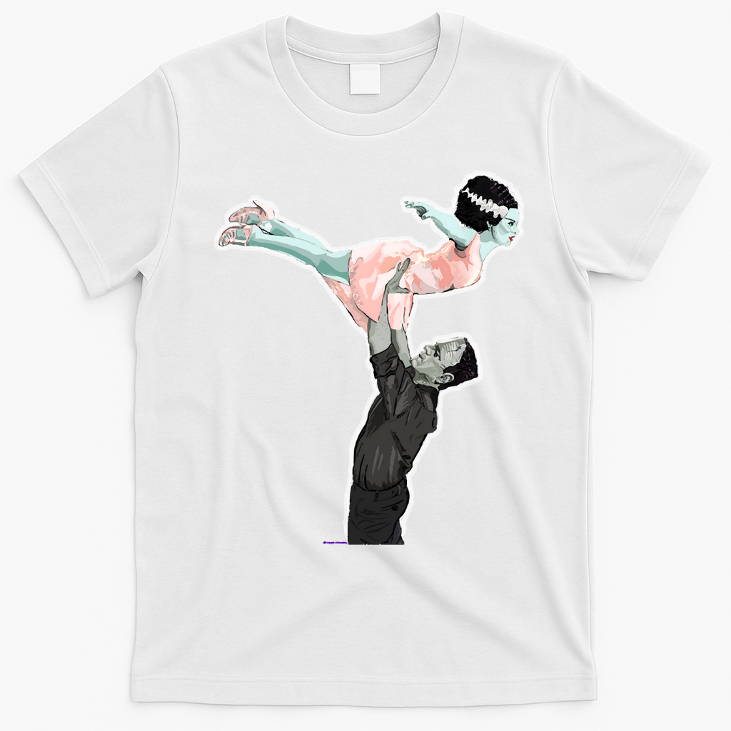 Creepy Dirty Dancing Frankenstein T-Shirt - White