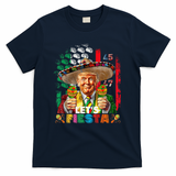 Cinco De Mayo Trump Taco Funny Mexican Trump Let's Fiesta T-Shirt - Navy