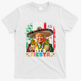 Cinco De Mayo Trump Taco Funny Mexican Trump Let's Fiesta T-Shirt - White