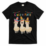 Cinco De Mayo Llama Fiesta T-Shirt - Black