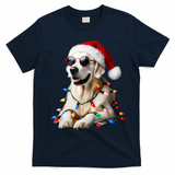 Christmas English Cream Golden Retriever Mom Dog Puppy Xmas Cool Gift T-Shirt - Navy Blue