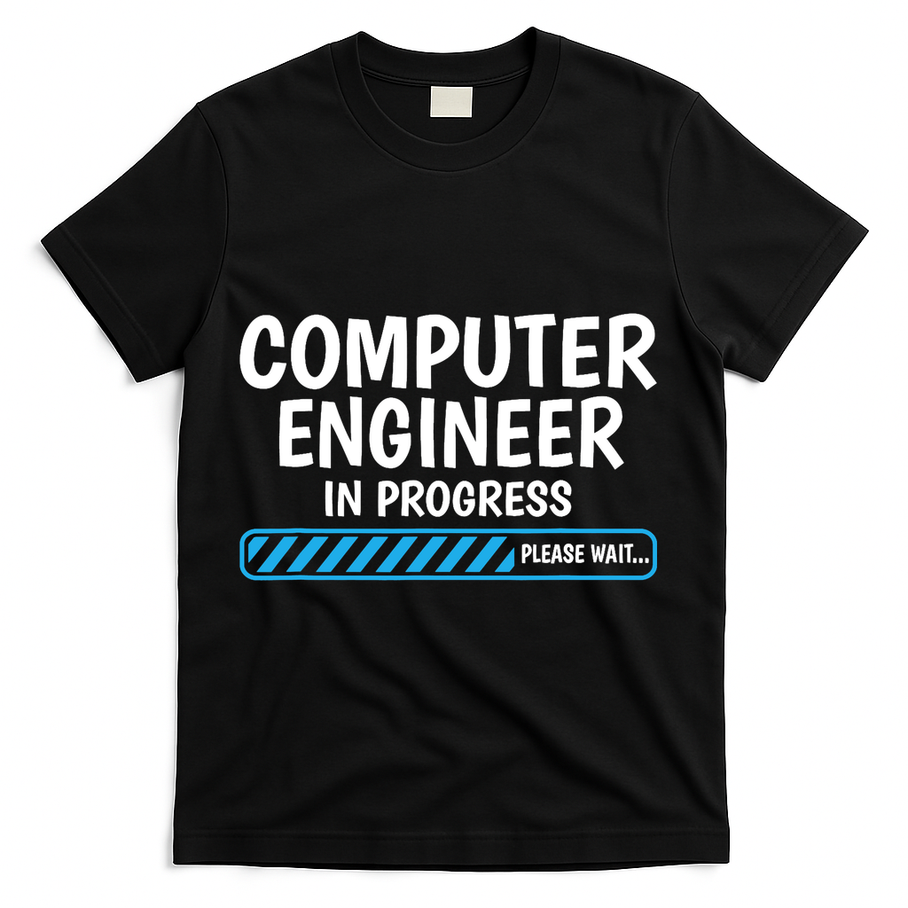 Computer Engineer In Progress Future Computer Engineer T-Shirt - Black