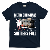 Cousin Eddie Merry Christmas Shitters Full T-Shirt - Navy Blue