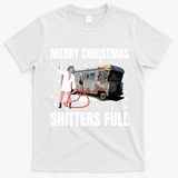 Cousin Eddie Merry Christmas Shitters Full T-Shirt - White