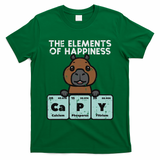 Capybara Elements Of Happiness Capy Science Women T-Shirt
