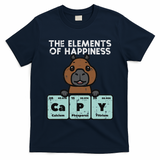Capybara Elements Of Happiness Capy Science Women T-Shirt