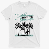 California Enjoy The Summer Surf T-Shirt - White