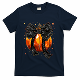 Cute Fall Autumn Halloween Pumpkin T-Shirt - Navy