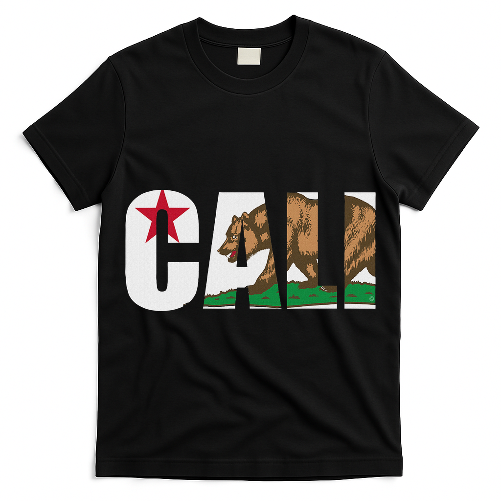 California Flag Cali Designs Home Love Family T-Shirt