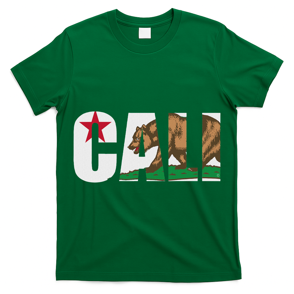 California Flag Cali Designs Home Love Family T-Shirt