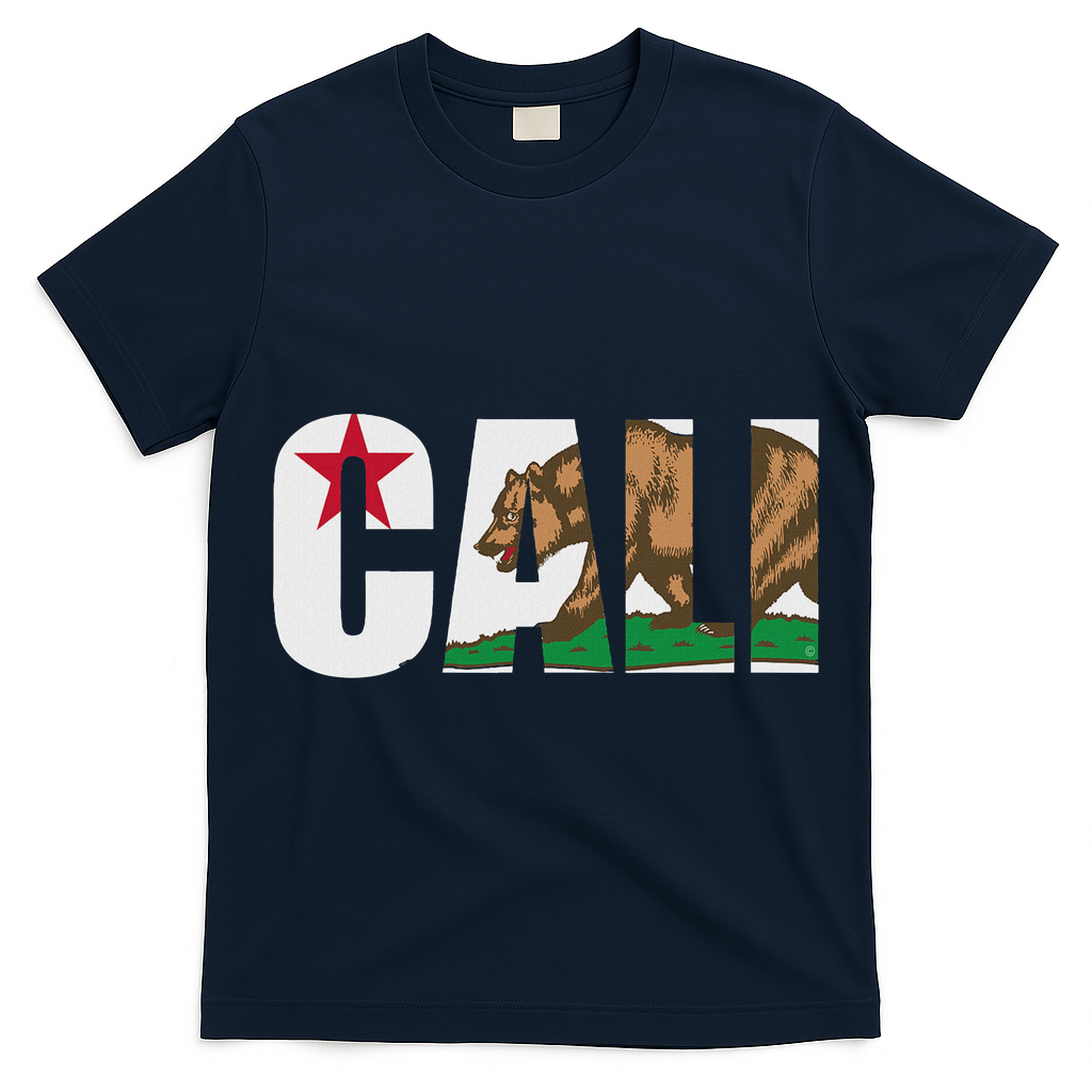 California Flag Cali Designs Home Love Family T-Shirt