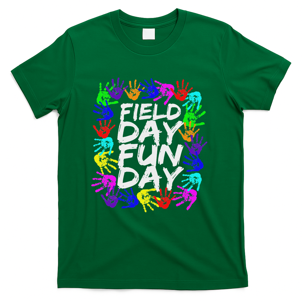 Cute Field Day Teacher T-Shirt - Green