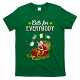 Cats For Everybody Ugly Christmas Cat Funny Xmas T-Shirt
